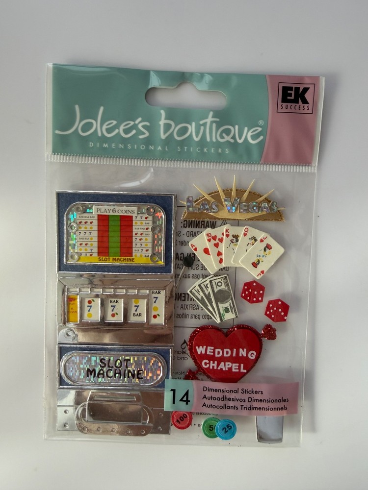 HTF Jolee’s Boutique Stickers Scrapbooking You Pick Destination HAWAII LAS VEGAS