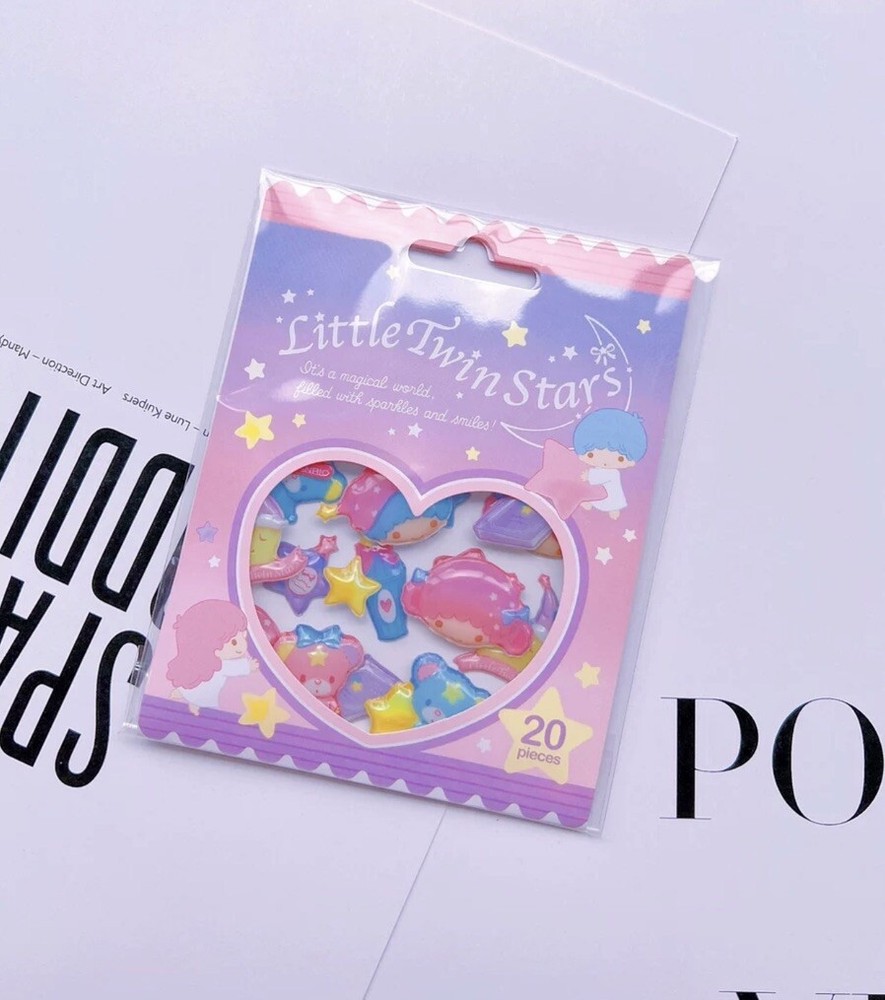Sanrio Little Twin Stars Sticker Pack Scrapbook Diary’s Kids Kawaii