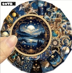 10pcs Astrological Steampunk Stickers- Scrapbook, Journal, DIY Crafts & Cards