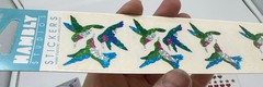 VTG Hambly Studios Stickopotamus Sandylion Stickers LOT Holographic Hearts Birds