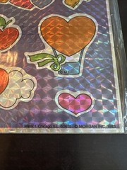 Vintage 1983 Mark 1 Chicago Chrome Sticker Sheet NOS CS14 Hearts Apples Flowers