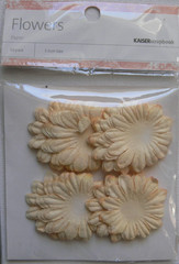 Mulberry Paper Daisies CREAM – 50 Pk Same Size 3.5 cm Kaisercraft