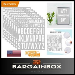 Contemporary Vinyl Letter Stickers for Indoor/Outdoor Use – 8 Individual Sheets
