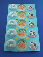 New Scratch and Sniff BLUEBERRY Scented Motivational stickers sheet