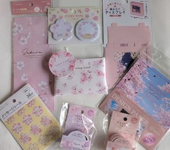 Japanese Sakura Cherry Blossom Stationery Gift Set Kawaii Scrapbooking Bundle