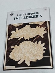 P13 Light Chipboard Embellishments Bundle 11 asst 4×6″ frame w/engraved pieces
