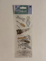 Lot of 2 Jolee’s Handyman Tools Construction Sticker Pkg Title Scrapbooking Read