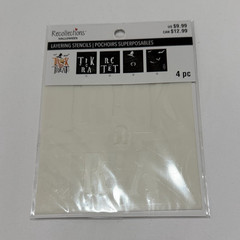 Recollections Halloween Trick or Treat Layering Stencils 4 pc 4 in x 5 in