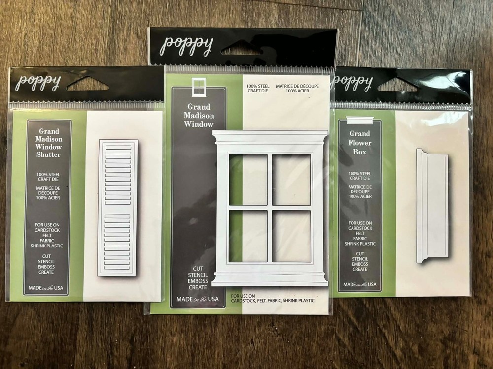 Memory Box / Poppy Stamp Die Grand Window Set 3 dies