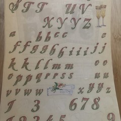 Vtg Sandylion Stickers Wedding Alphabet Sheet Pink Green Flowers Romantic Rose