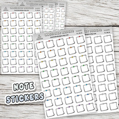Note Stickers, Mini Icon Reminder Planner stickers, Journals, Scrapbooks