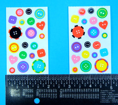 Vintage Mrs. Grossmans Buttons Sticker 2 Mod Sheets Set