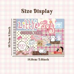 Japanese Kawaii Sticker Book, 30 Sheets, 800 Pieces, INS Style Cute Cartoon A…