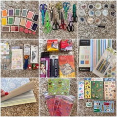 Huge Scrapbooking Crafting Lot Punches Cutters Scissors School Teacher Stamps
