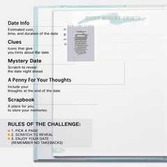 Date Night Adventure Scrapbook for Couples – 40 Scratch off Challenge and Date