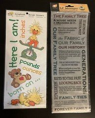 Creating Keepsakes & Others Baby Boy Lot 5 Infant Family Scrapbook Stickers
