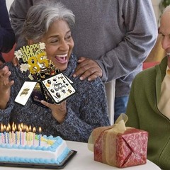 Joycard 85th Birthday Card, 85th Birthday Decorations for Women Men, Happy Bi…