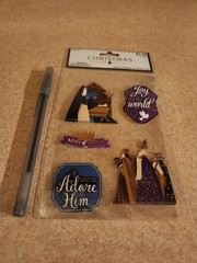 Hobby Lobby/Christmas Crafts~Away in the Manger~3D Stickers