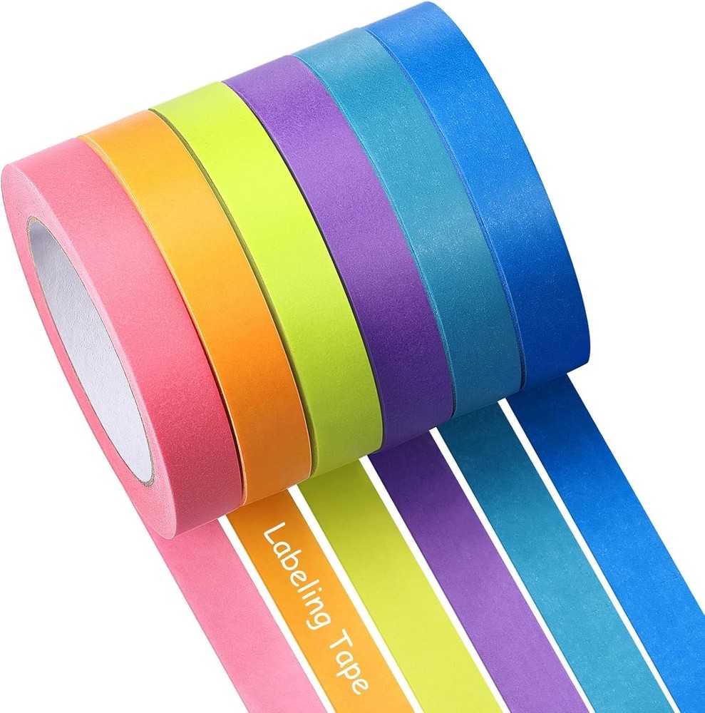 6 Rolls Laboratory Labeling Tapes, 164 Feet Long x 3/4 Inch Width, Temperatur…