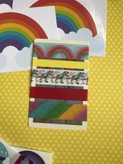 Rainbow Pride Stationery Sticker Kit Vinyl Scrapbook Collage Unicorns Stars