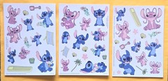 Stitch Sticker Sheet Lot Of 3