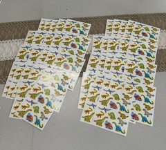 Vintage Carson Dellosa Sticker LOT Dinosaurs Rainforest Animals – 84 Sheets