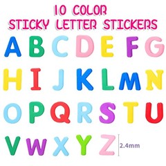 1050 Pcs Letter Stickers,10 Colors Foam Letter Stickers, -Adhesive ABC Alphab…
