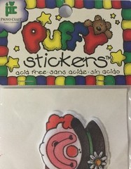 PARTY,PARTY,PARTY Puffy Stickers (3pc)Provo•Happy Birthday•Ice Cream•Clown•Gift