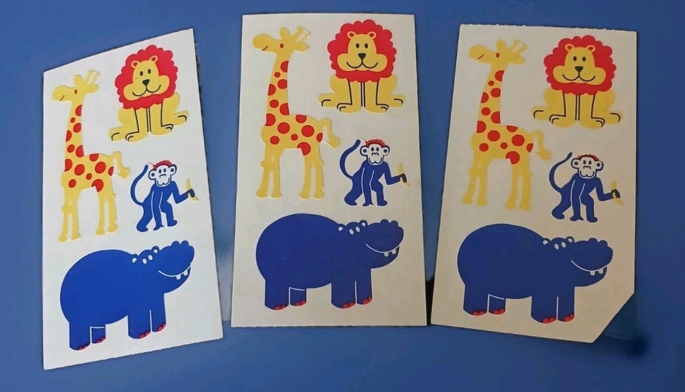 Zoo Animals Frances Meyer Inc Stickers 3 Mods New