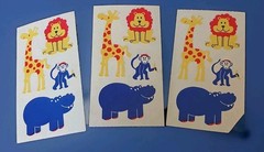 Zoo Animals Frances Meyer Inc Stickers 3 Mods New