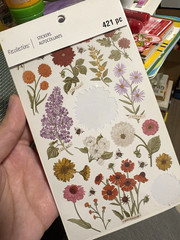 Recollections Floral Scrapbooking Stickers Set Multicolor