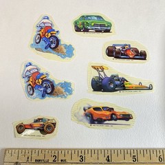 Vintage Sticker Lot 1983 1984 Hallmark Race Car Used – Scrapbooking
