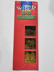 Vtg American Greetings Sticker World 3-D HOLOGRAMS Stickers BUGS Butterfly