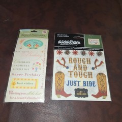 Scrapbook Rub-On Transfers Lot K&Company Me My Big Ideas 20 Packs Mixed Themes