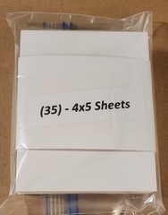 35 – 4″x5″ White Cardboard 200gsm Thick Paper Cardboard Sheets (35 4×5 Pieces)