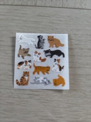 Sandylion Sticker 8 mod Micro Animals Zoo Pets Jungle Farm Cats Vintage 90s