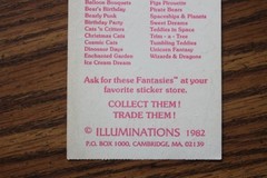 1983 Illuminations Fantasies Sticker sheet Ice Cream Dreams sundae milkshake pop