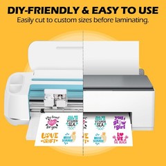 TECKWRAP Glossy Laminating Sheets Clear Laminate Sheets for Inkjet Printable …