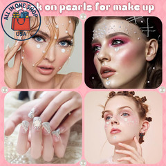 Self-Adhesive Pearl Stickers for Crafts – Assorted Sizes & Shapes (4366 PCS)