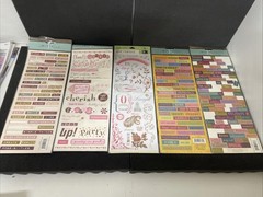 K&C Marcella K & Daisy Hill Recollections Scrapbooking Big Sheet Stickers BLK 69
