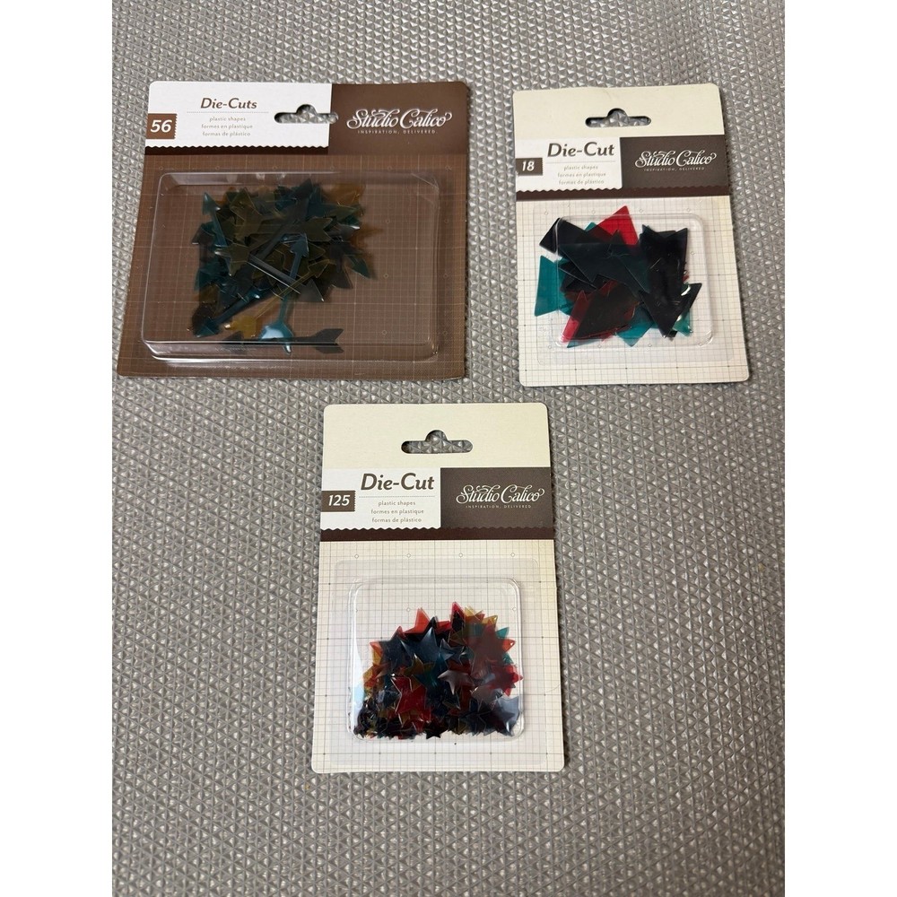 Studio Calico Die Cuts Bundle Arrows Stars Scrapbooking Shapes Set