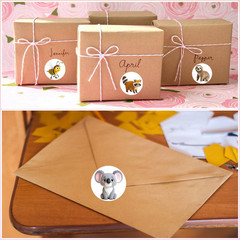 600 Animal Stickers – 1.5 Inch round Sticker Roll for Kids Birthday Party