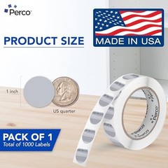 1,000 Round Dot Sticker Labels – 1-Inch, Permanent Adhesive for Invitations, Vib