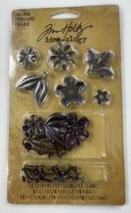 Tim Holtz Idea-ology Embellishment Lot Accoutrements + Foliage + Quote Flair
