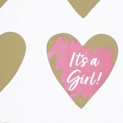 Recollections GOLD HEART BABY GIRL Scratch & Reveal Stickers – 32 pcs
