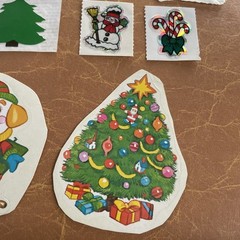 Vintage 80s BJ STICKER LOT Of 11 Stickers 1981 Soccer Bear Christmas Licorice