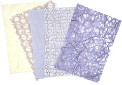 Textured Scrapbook Paper Mesh Fabric – Junk Journal Supplies Assorted Set 51 She