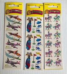 Sandylion Sticker Prismatic & Mylar Set Of 3 Sheets Sealed Retired VTG