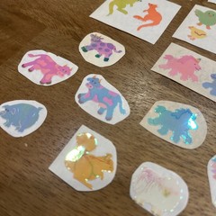 80s Stickers Vintage Pearlized Shiny Lot Of Sandylion Mods Of Farm Animals