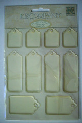 Lot of 4 Clearly Yours stickers packets Tags Square Circles Frames